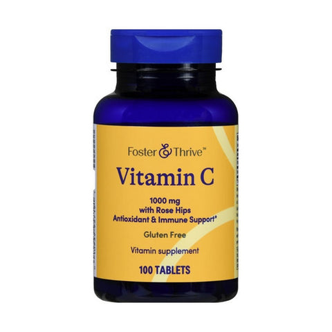 Foster And Thrive, Vitamin C With Rose Hips, 1000 Mg, 100 Tabs