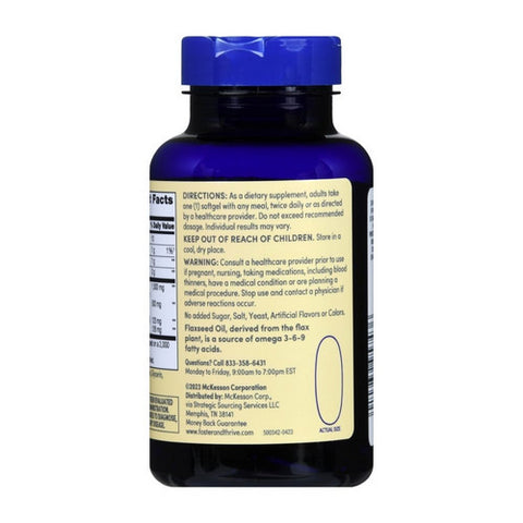 Foster And Thrive, Flaxseed Oil, 1000 Mg, 100 Softgels
