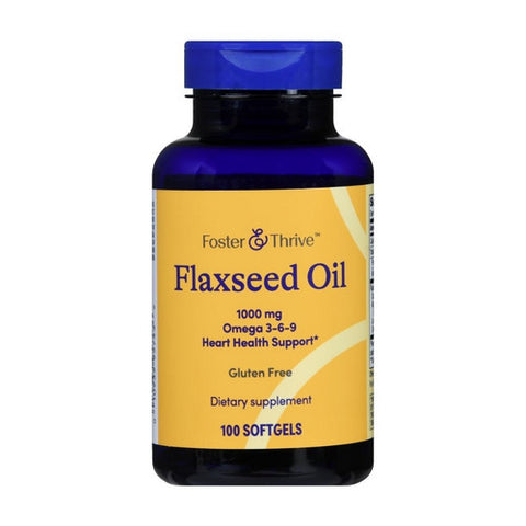 Foster And Thrive, Flaxseed Oil, 1000 Mg, 100 Softgels