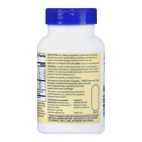 Foster And Thrive, Glucosamine Chondroitin Complex + Msm, 80 Tabs