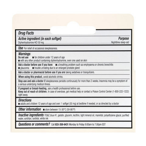 Foster And Thrive, Maximum Strength Sleep-Aid, 50 Mg, 32 Softgels