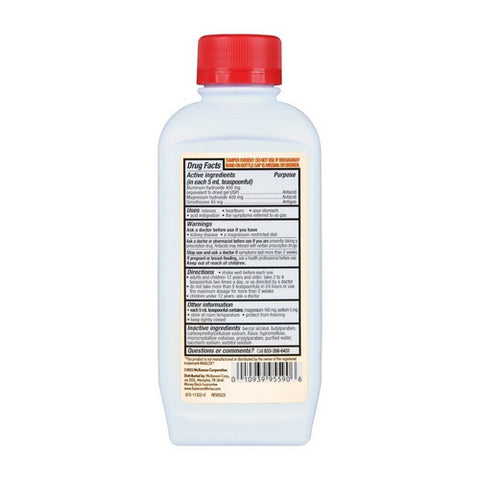 Foster And Thrive, Maximum Strength Antacid And Antigas Alumina Magnesia And Simethicone Oral Suspension Cherry, 12 Oz