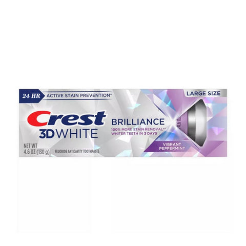 3D White Brilliance Vibrant Toothpaste Peppermint 4.6 Oz by Crest