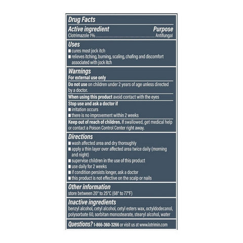 Lotrimin, Af Clotrimazole Antifungal Jock Itch Treatment Cream, 0.42 Oz