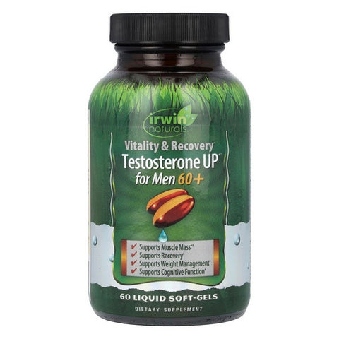 Irwin Naturals, Testosterone Up For Men 60 Plus, 60 Liquid Softgels