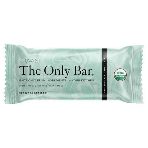Truvani, Organic Bar Mint Chocolate, 1.76 Oz (Case Of 12)