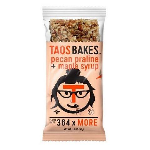 Taos Bakes, Pecan Praline And Maple Syrup Bar, 1.8 Oz X 12 Count (Case Of 12)