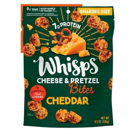 Whisps, Whisps Cheese And Pretzel Cheddar Bites, 4.5 Oz (Case Of 6)