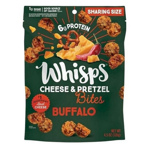 Whisps, Buffalo Cheese And Pretzel Bites, 4.5 Oz (Case Of 6)
