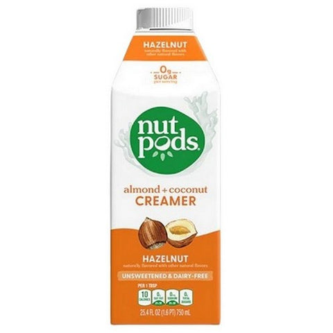 Nutpods, Almonds Plus Coconut Creamer Hazelnut, 25.4 Oz (Case Of 6)