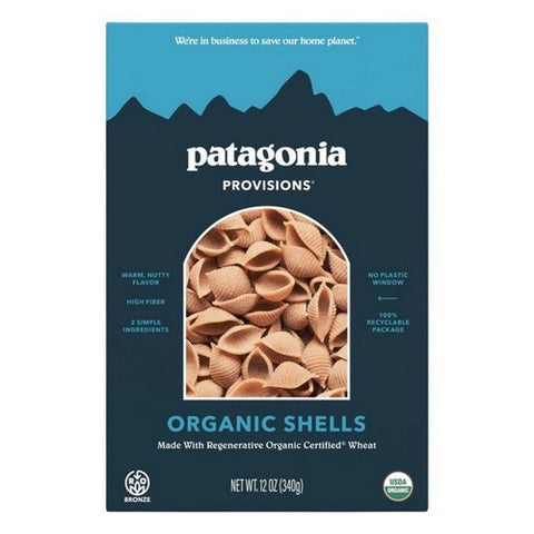 Patagonia Provisions, Organic Shells Pasta, 12 Oz (Case Of 6)