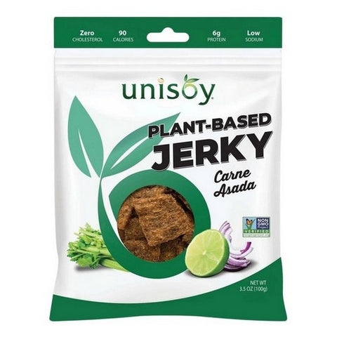 Unisoy, Vegan Jerky Carne Asada, 3.5 Oz (Case Of 12)
