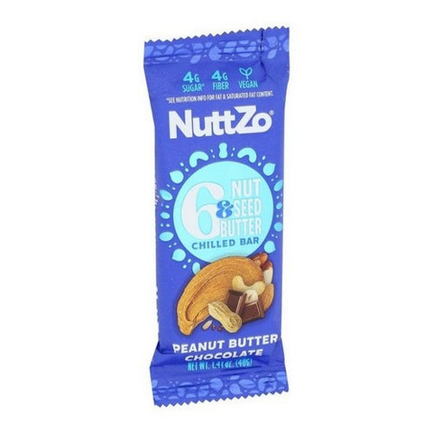 Nuttzo, Peanut Butter Chocolate Chilled Bar, 16.92 Oz (Case Of 12)
