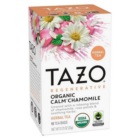 Tazo, Organic Calm Chamomile Herbal Tea, 0.73 Oz (Case Of 6)