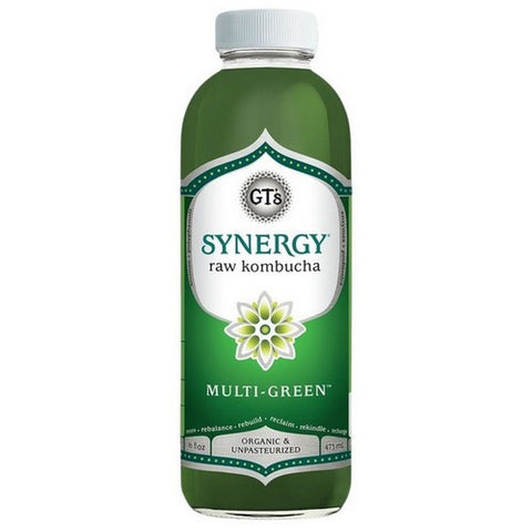 GT's, Enlightened Kombucha Multi Green, 16 Oz (Case Of 12)