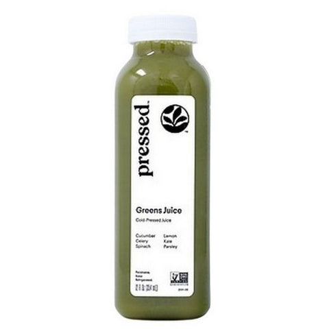 Pressed Juicery, Greens Cold Pressed Juice, 12 Oz (Case Of 6)