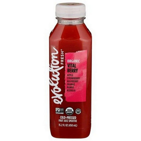 Evolution Fresh, Organic Vital Berry Cold Pressed Fruit Juice Smoothie, 15.2 Oz (Case Of 6)