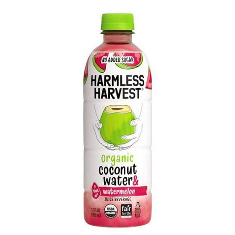 Harmless Harvest, Organic Coconut Water and Watermelon, 12 Oz (Case Of 6)