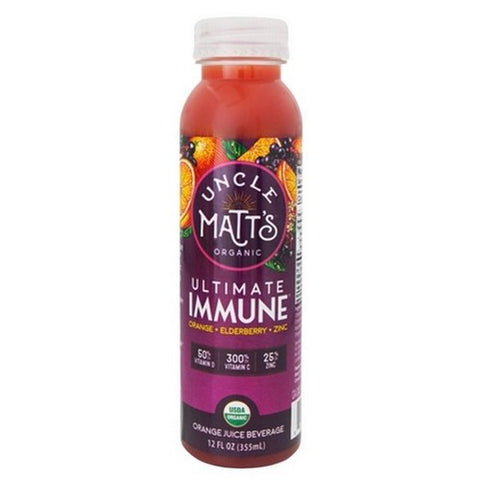 Uncle Matts, Ultimate Immune Orange Juice, 12 Oz (Case Of 6)