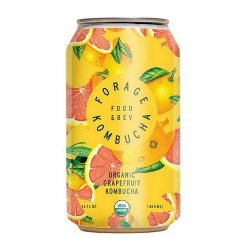 Forage Kombucha, Kombucha Grapefruit Organic, 12 Oz (Case Of 12)