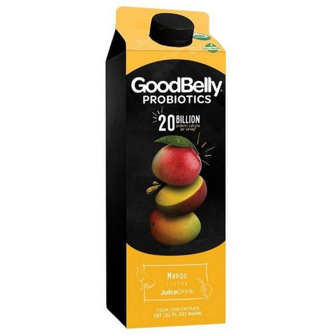 Good Belly, Probiotic Juice Mango One Q, 32 Oz (Case Of 6)