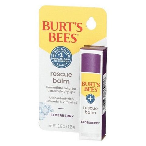 Burts Bees, Origin Rescue Lip Balm With Wax And Antioxidant Rich Elderberry, 0.15 Oz (Case Of 3)