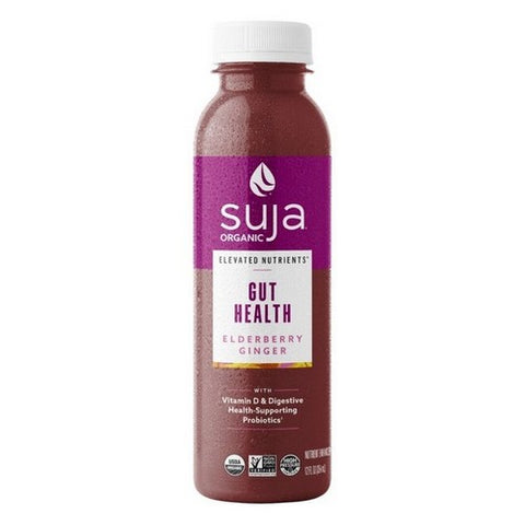Suja, Elevated NutrientsvEnhanced Gut Health Elderberry Ginger Fruit Juice Drink, 12 Oz (Case Of 6)