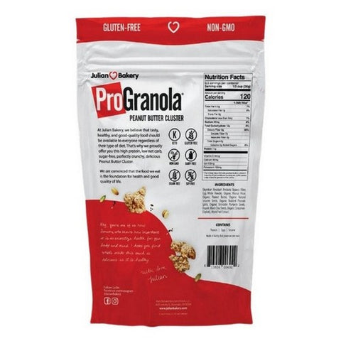 Julian Bakery, ProGranola Peanut Butter Cluster, 9 Oz (Case Of 6)