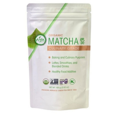 Aiya, Organic Tea Matcha Culinary Grade, 100 Grams (Case Of 6)