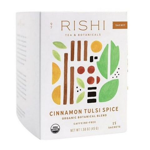 Rishi Tea, Organic Cinnamon Tulsi Spice Tea, 15 Bags (Case Of 6)