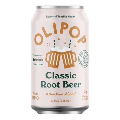 Olipop, Olympo Sparkling Tonic Classic Root Beer, 12 Oz X 4 Count (Case Of 6)