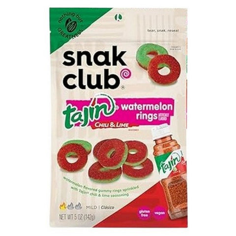 Snak Club, Tajin Watermelon Rings, 5 Oz (Case Of 6)