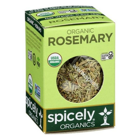 Spicely Organics, Organic Rosemary Whole, 0.2 Oz (Case Of 6)