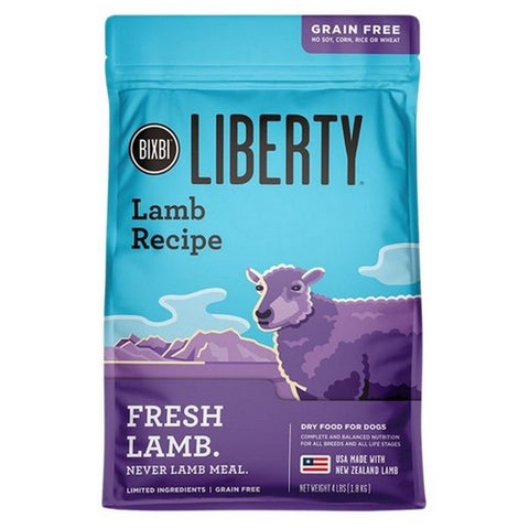 Bixbi, Liberty Fresh Grain Free Lamb Recipe Dry Dog Food, 4 Lbs (Case Of 6)
