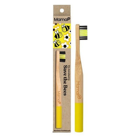 Mamap, Kids Bamboo Toothbrush Yellow Soft, 1 Count (Case Of 6)