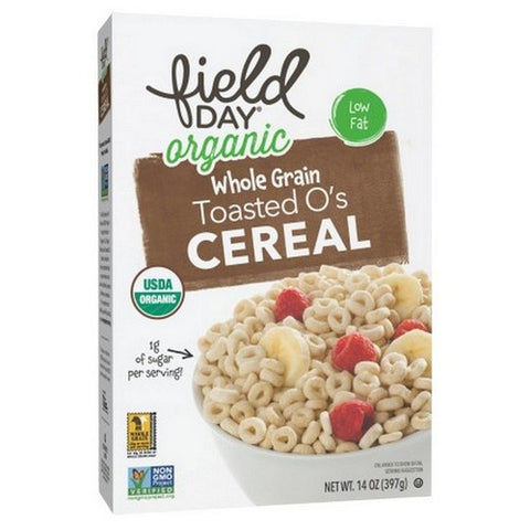 Field Day, Oragnic Whole Grain Toasted O's Cereal, 14 Oz (Case Of 10)
