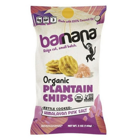 Barnana, Organic Plantain Chips Himalayan Pink Salt, 2 Oz (Case Of 6)