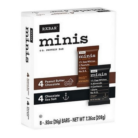 Rxbar, Minis Protein Bar Variety Pack, 7.36 Oz (Case Of 6)