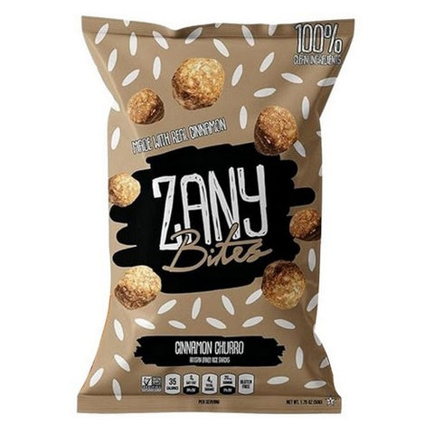 Zany Bites, Cinnamon Churro Rice Snack, 1.75 Oz (Case Of 5)