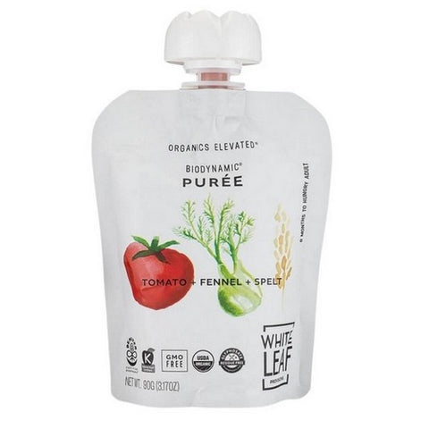 White Leaf Provisions, Tomato Fennel Spelt Baby Food, 3.17 Oz (Case Of 6)