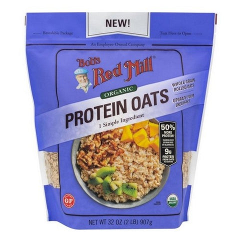Bobs Red Mill, Protein Oats Gluten Free And Organic, 32 Oz (Case Of 4)
