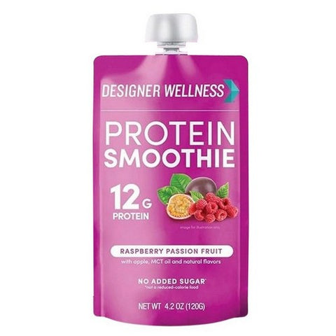 Designer Wellness, Raspberry Passionfruit Smoothie, 4.2 Oz (Case Of 6)