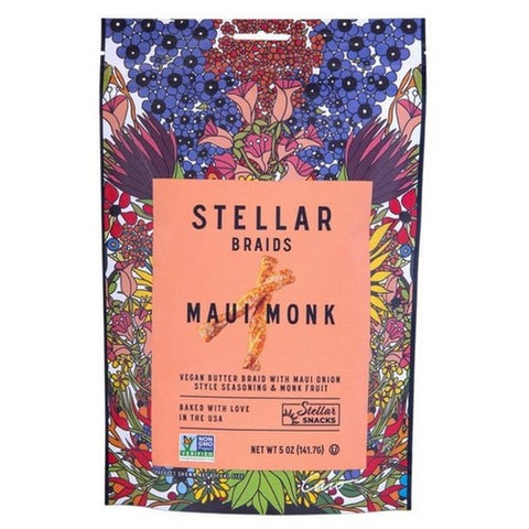 Stellar Snacks, Maui Monk Pretzel Braids, 5 Oz (Case Of 6)
