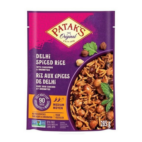 Patak, Rice Delhi Spiced Chickpeas, 10.05 Oz (Case Of 6)