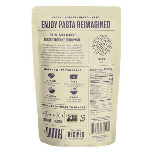 It's Skinny Pasta, Konjac Rice Shape, 9.52 Oz (Case Of 6)