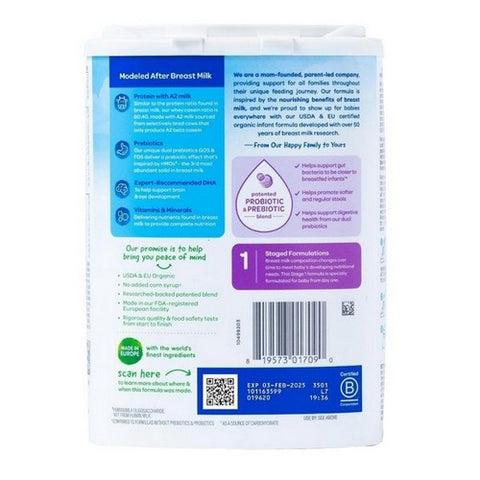 Happy Baby Food, Stage 1 A2 Infant Formula, 22.9 Oz (Case Of 6)