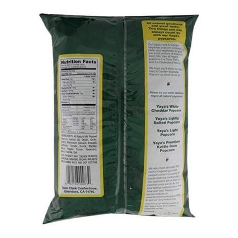 Yaya Organics, Herb And Garden Vegetable Popcorn, 6 Oz (Case Of 12)