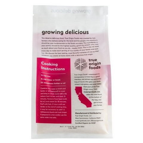 True Origin Foods, Rice Jasmine CA White, 32 Oz (Case Of 6)