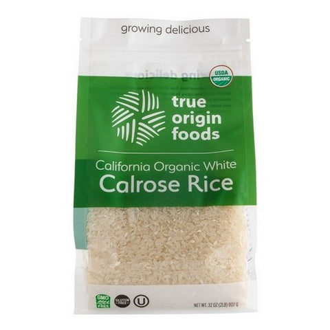 True Origin Foods, Rice Calrose CA White, 32 Oz (Case Of 6)