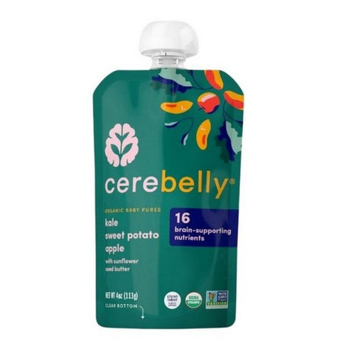 Cerebelly, Baby Puree Kale Sweet Potato Apple, 4 Oz (Case Of 6)